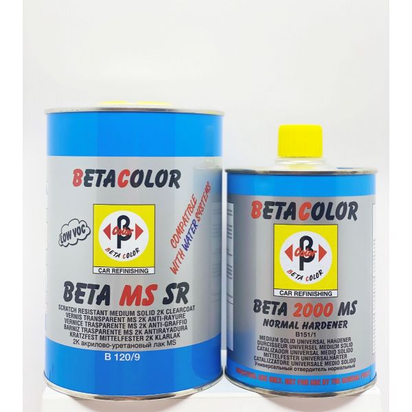 Kit Trasparente BETA MS 2K SR + catalizzatore (1Lt + 0,5Lt)